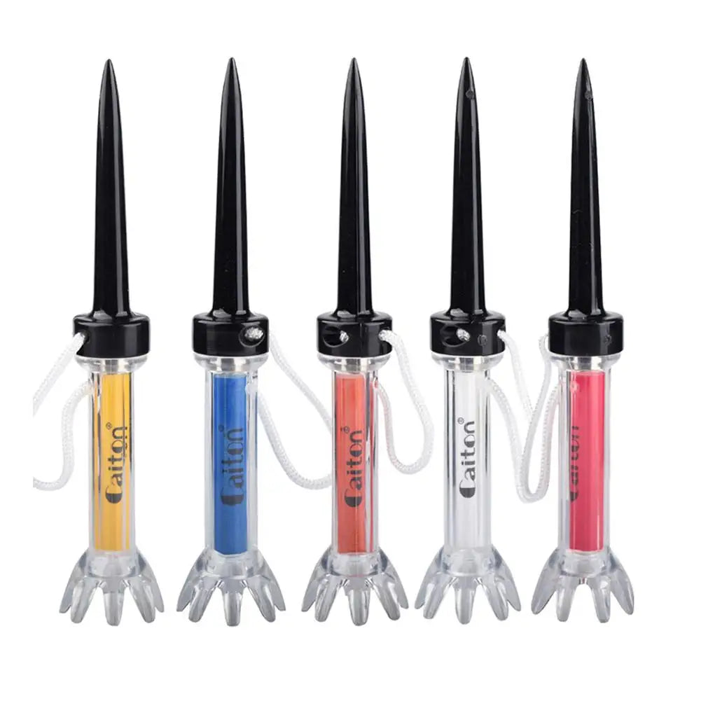 5pcs/set 79/90mm Magnetic Plastic Golf Tee Set Plastic Step Down Golf Ball Tee Holder Golf Training Practice Tees Accessories