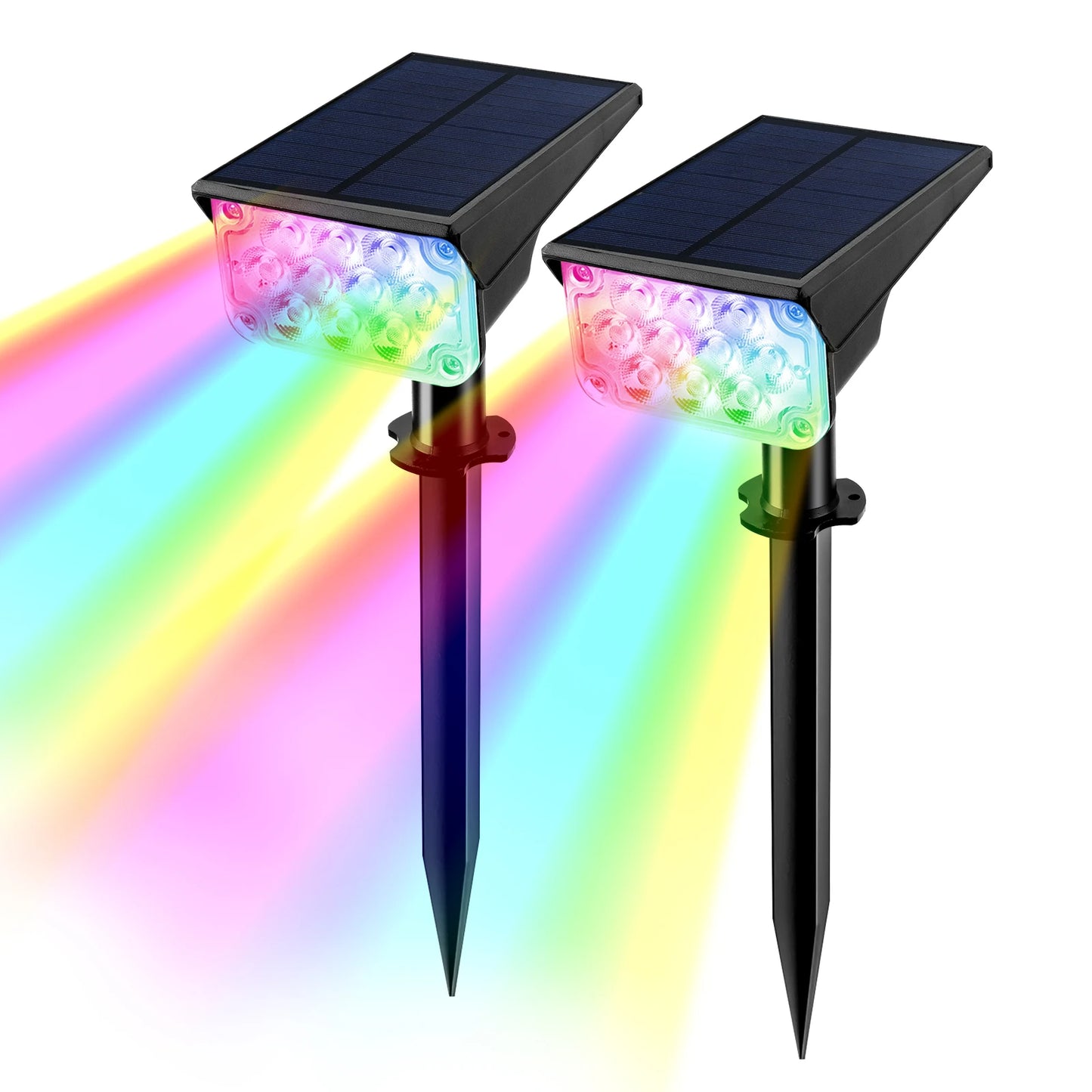 1/2/4PCS Solar Power Light Adjustable Light Temperature Solar Garden Light outdoor IP65 Solar Lamp Super Bright Solar Spotlight