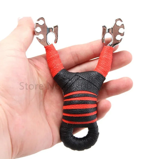 Outdoor Shooting Alloy Slingshot Card Ball Rrubber Band Outdoor Hunting Sling Shot Competition Slingshot Catapult Game Toys