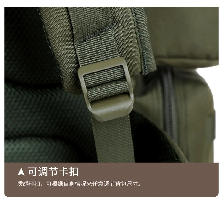 70L Large Capacity Tactical Backpack,Wear-Resistant Rainproof Oxford Cloth,Multifunctional Outdoor Camping Hiking Climb Bag,B437