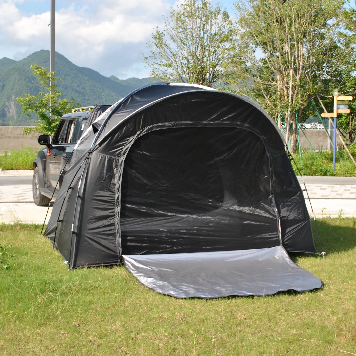 6 Person SUV Tent for Camping Double Layer PU3000mm Waterproof UPF 50+ UV Protection Electric Vehicle Car Tent Multi-use
