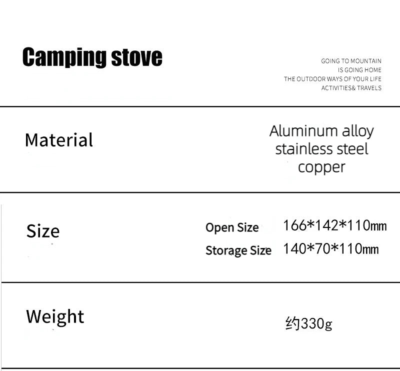 Windproof and Anti-Scald Camping Stove  Outdoor Tourist Burner Parts  Spider Stove  Backpack  Hiking Gas Furnace