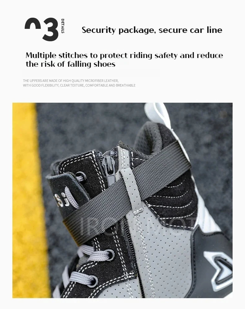 Motorcycle Riding Shoes Motocross Racing Boot Motorcycle Rally Training Shoes Anti Collision Protective Shoes Rider Equipment