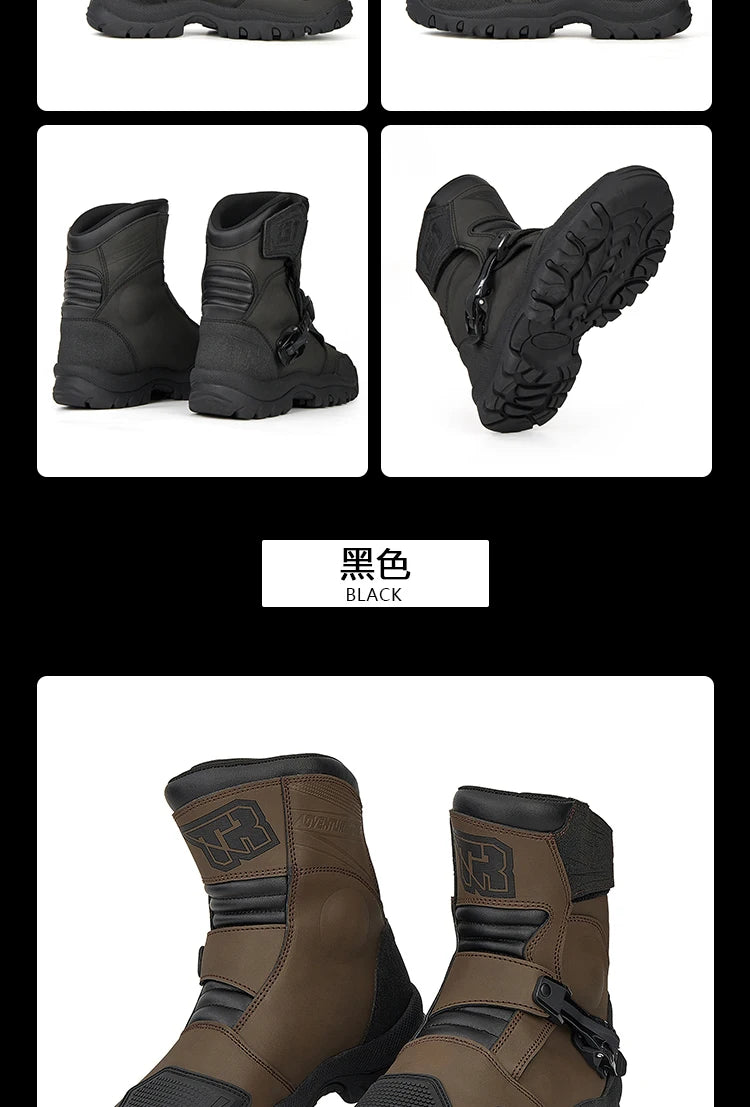 Motorcycle Boots Men Racing Shoes Motorcyclist Boots Off-road Anti-slip Four Seasons Cycling Protective Gear Motocross Boots