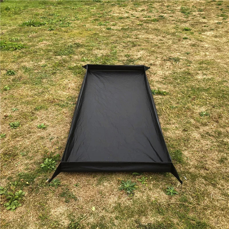 Waterproof Camping Ground Sheet 210D Oxford Bath Bathtub Shape Floor Mat Outdoor Ultralight Tent Mat Tarp Beach Picnic Mat