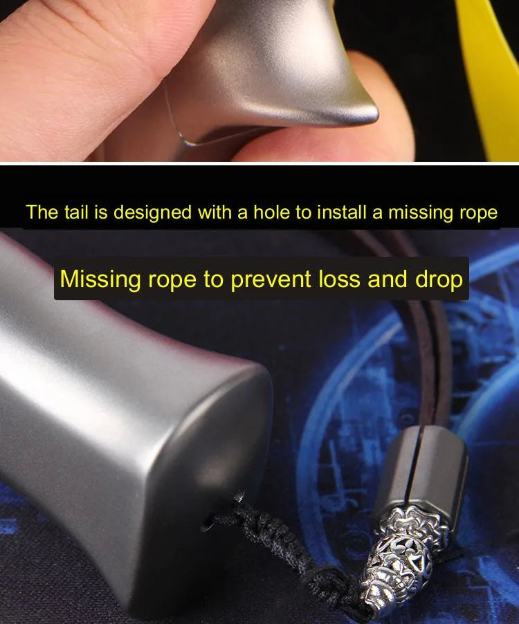 Slingshot Hunting Titanium Alloy TC21 Catapult with Rubber Band Set Professional Outdoor Shooting Games Accessories Adult Toys