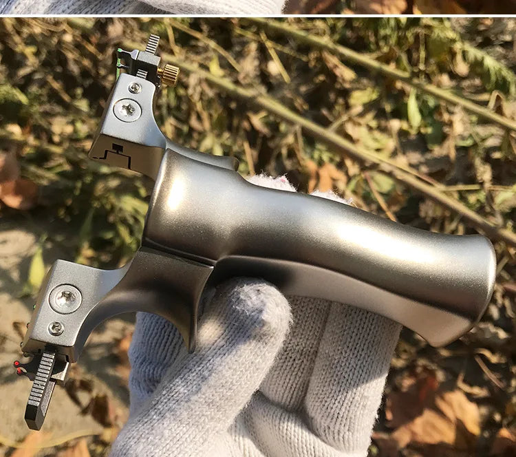 Slingshot Hunting Titanium Alloy TC21 Catapult with Rubber Band Set Professional Outdoor Shooting Games Accessories Adult Toys