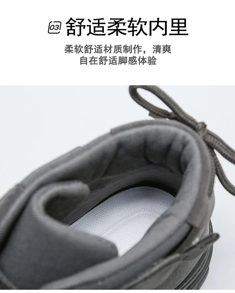 2025 Men Boots Tactical Military Combat Boots Men Ankle Boots  Outdoor Hiking Shoes Light Non-slip Men Desert Botas Working Shoe