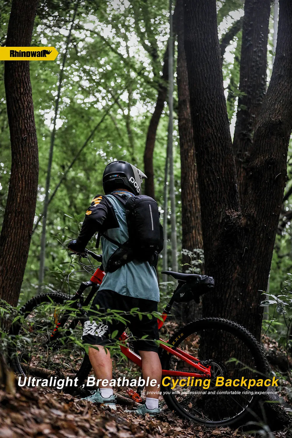 Rhinowalk Climbing Backpack 12L Cycling Backpack Outdoor Sports Bag Travel Backpack Camping Hiking Backpack WIthi Water Bag