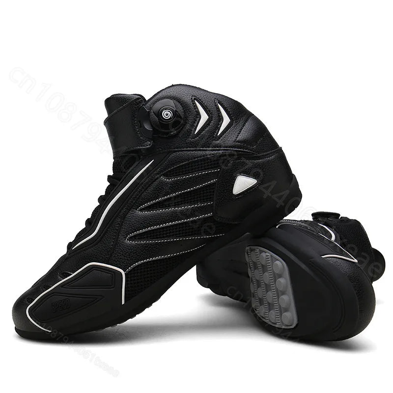Soft Motorcycle Boots PRO Boot Biker Waterproof SPEED Motorboats Men Motocross Boots Non-slip Motorcycle Shoes