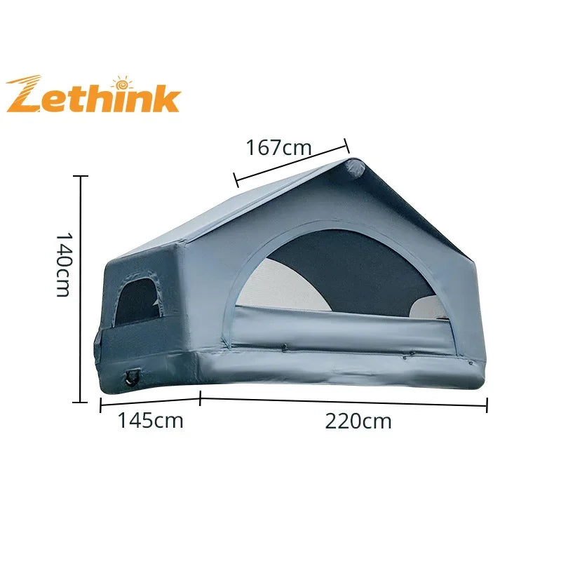 New Trend Shell Wing Inflatable Roof Top Tent Water Proof Large Internal Space Prevent Bumping Glamping Outdoor Tents