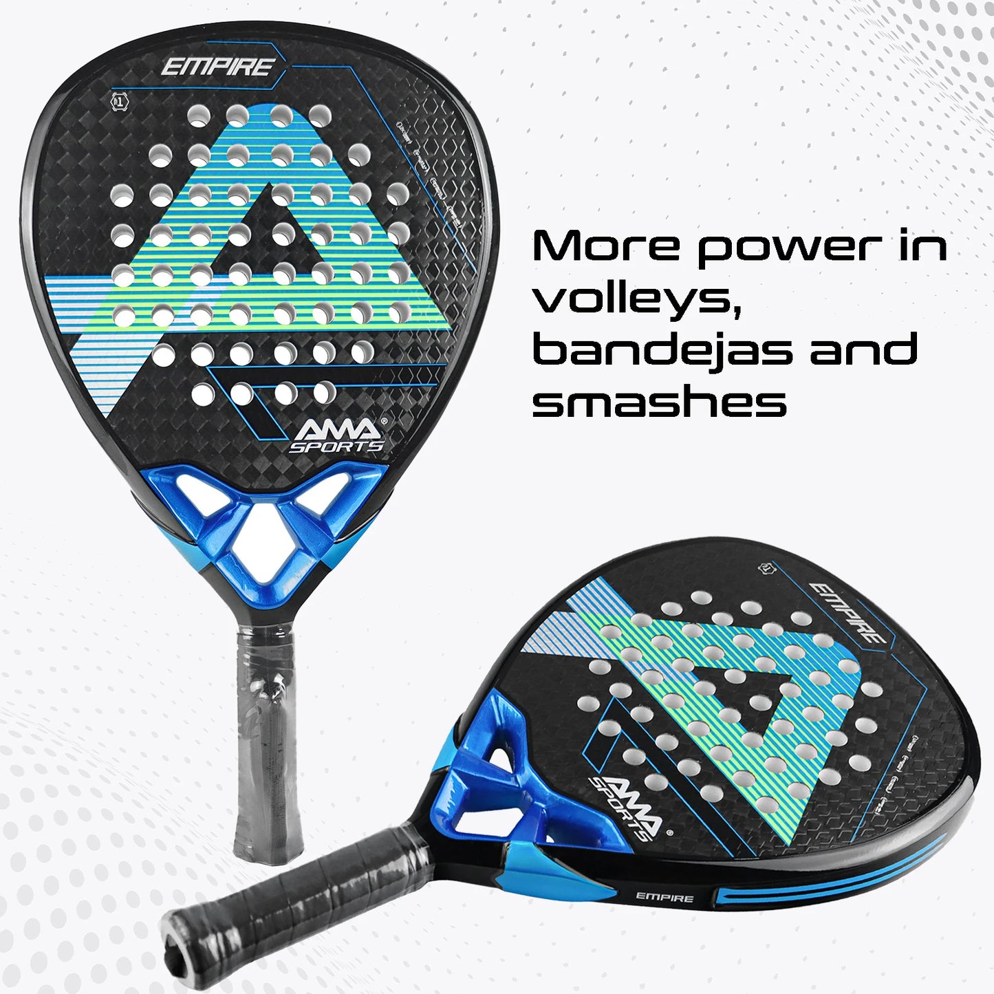 Padel Racket 12K Carbon Fiber Surface with EVA Memory Flex Foam Core Lightweight Padel Racquet with Bag POP Padel Tennis Rackets
