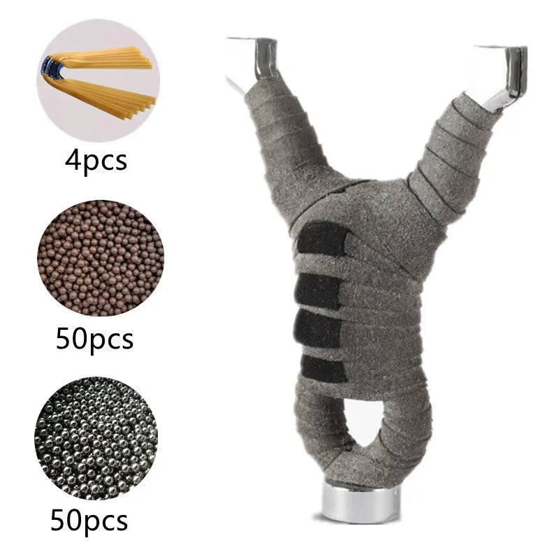 Powerful Alloy Slingshot Anti-song Design Catapult with Strong Magnetic Professional Outdoor Hunting Shooting Tool Composite Bow