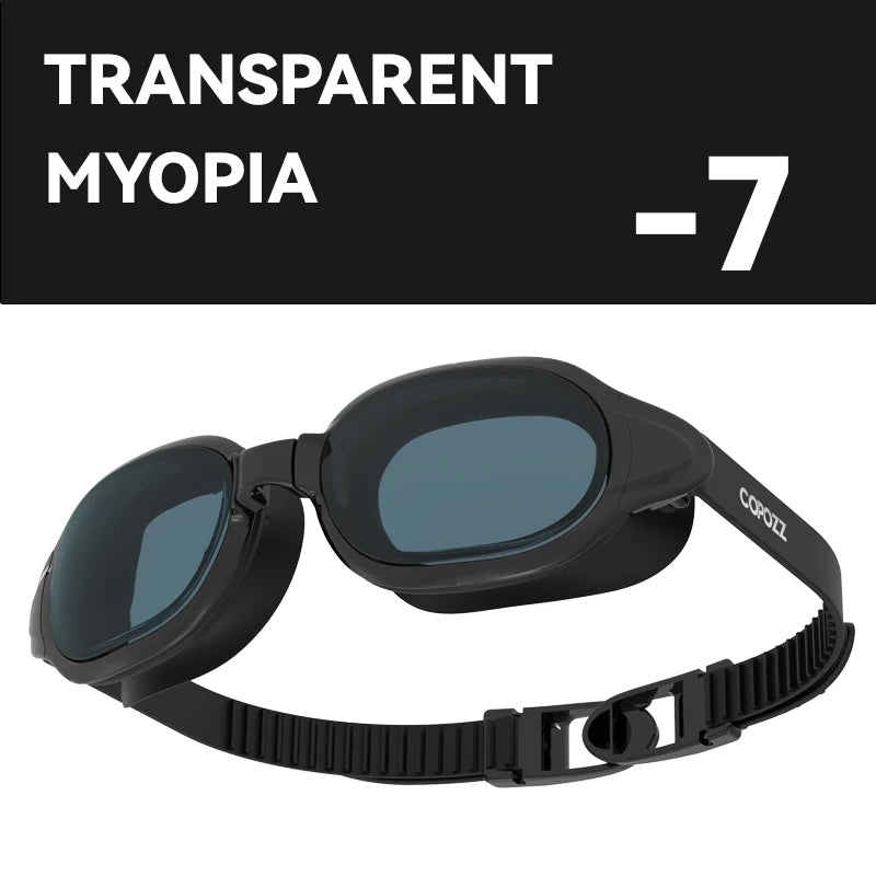 COPOZZ Myopia Swimming Goggles Men Women Adult Swim Goggle Professional Anti Fog Pool Swimming Glass Diopter Zwembril -1.5 to -7