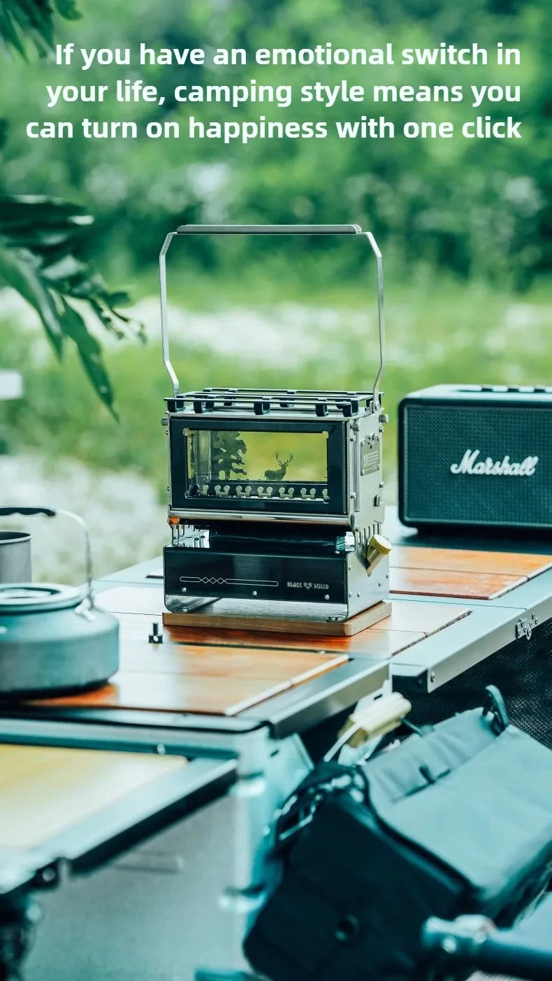 Portable Oil Lamp Stove Portable Outdoor Retro Camping Kerosene Lamp Camping Supplies Alcohol lamp