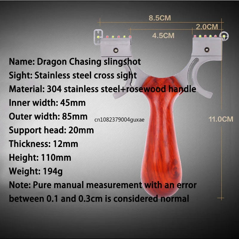 304 Stainless Steel Laser Slingsshot CNC 8020 Slingshot Outdoor Hunting Shooting Tirachinas Super Potential
