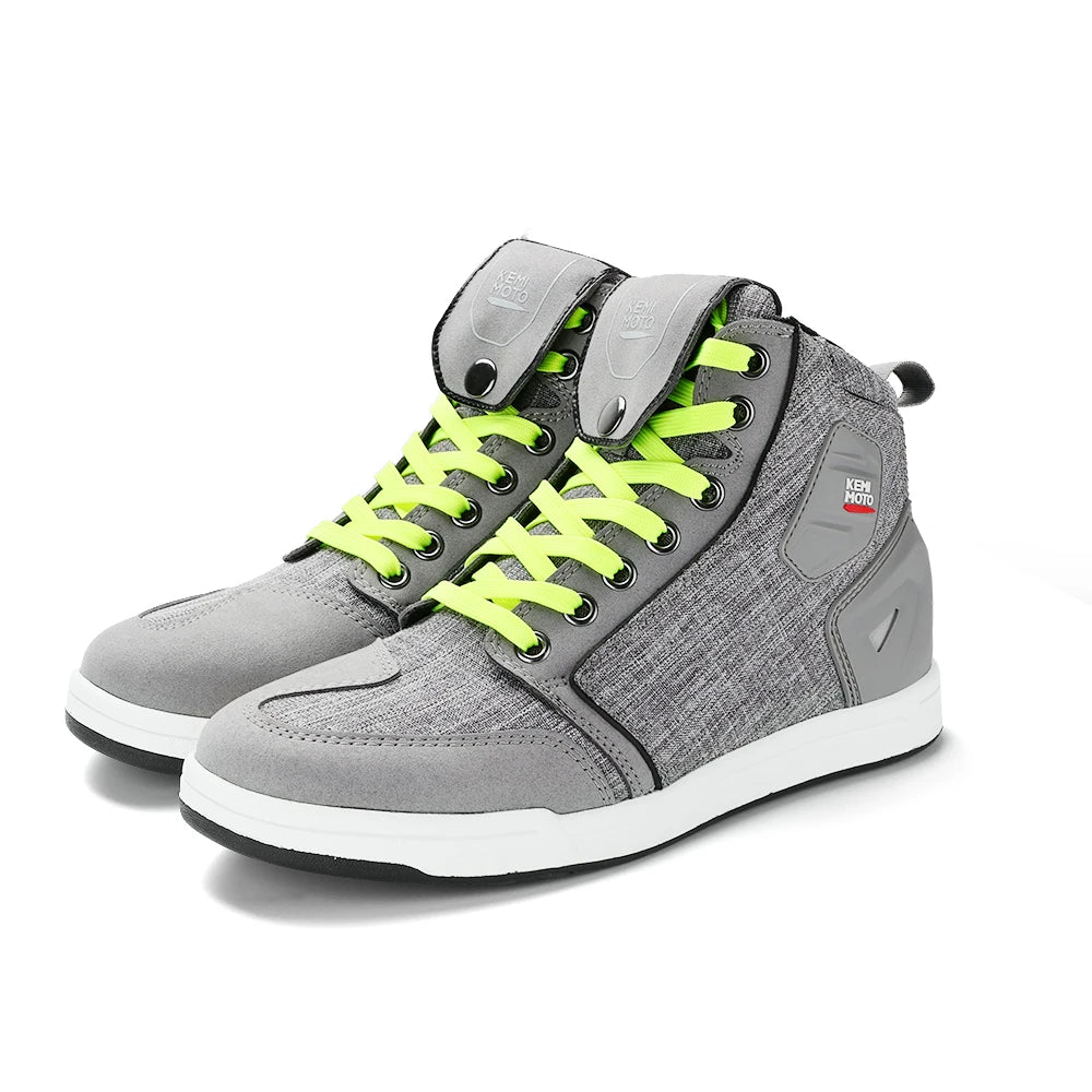 KEMIMOTO Motorcycle Riding Short Boots Men Summer commuting Shoes Sneakers Anti-slip Protection Breathable Casual rides Gear