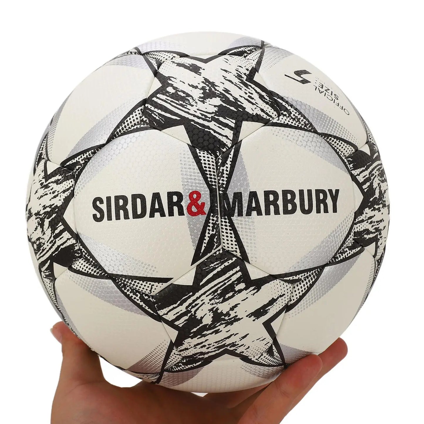 High Elasticity Size 5 PU Leather Soccer Ball Lightweight Kick Resistant for indoor Use Cool Design for kids