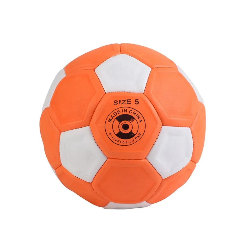 Great Size 3/4/5 Curve Soccer Ball Recreational Orange Youth Football Sport Toy Curve Lines Match Football Outdoor Match