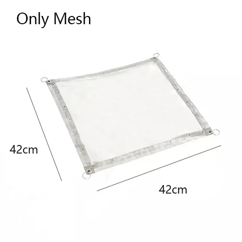 Outdoor Fire Pit Burning Rack Camping Stainless Steel Mesh Fireplace Foldable Stove BBQ Grill Patio With Replace Grilled Net