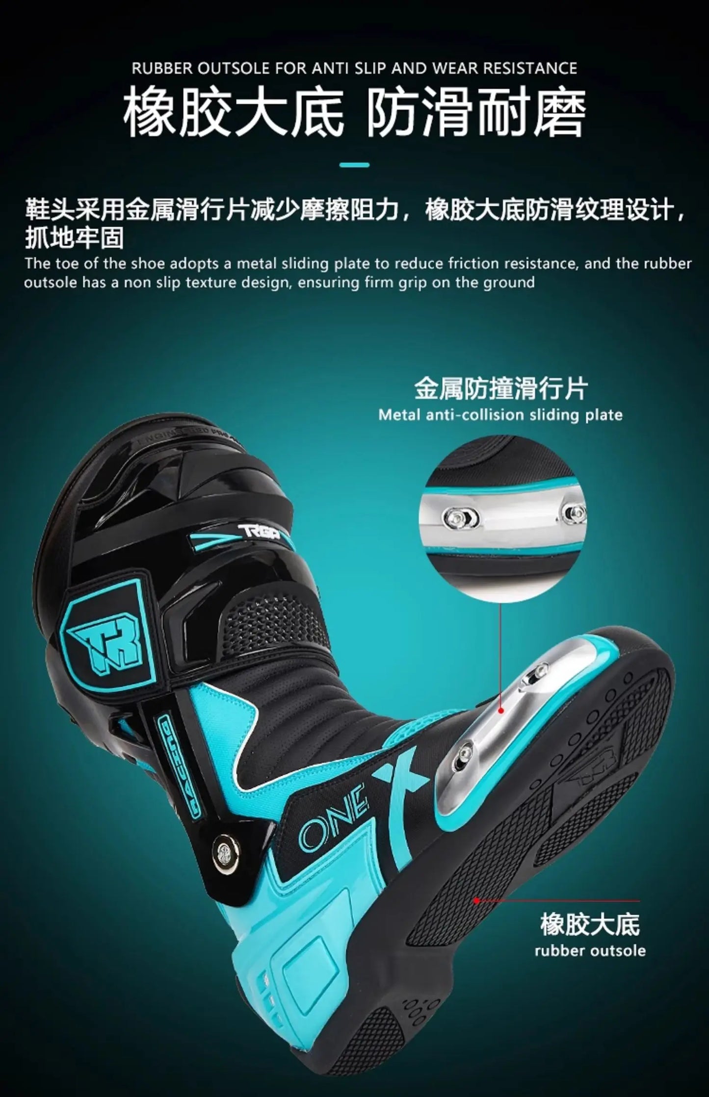 Professional Motorcycle Boots Waterproof Motocross Boots Non-slip Motorcycle Off-road Shoes Motorcycle Protective For 4 Season