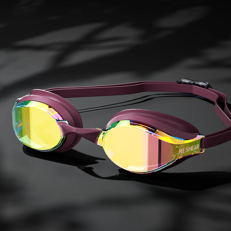 Unisex Professional Swimming Goggles for Racing, HD Lens and Anti-fog Swim Goggles for Adults