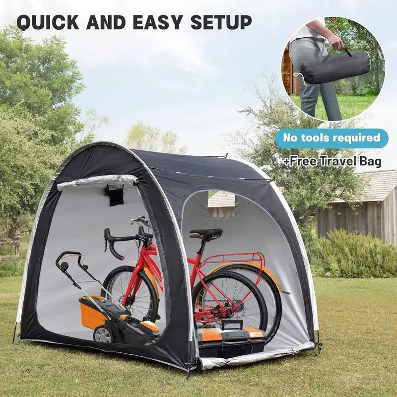Outdoor Bike Storage Shed Oxford cloth bicycle Storage Shed Tent Electric vehicle shed for Travel Beach Garden Camping