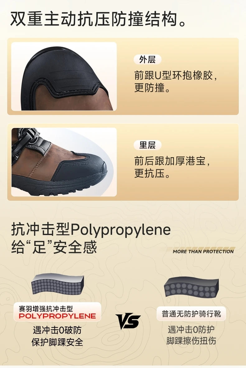 Motorcycle Boots Non-slip Windproof Waterproof Motocross Boots Professional Protective Racing Off-road Shoes All Seasons