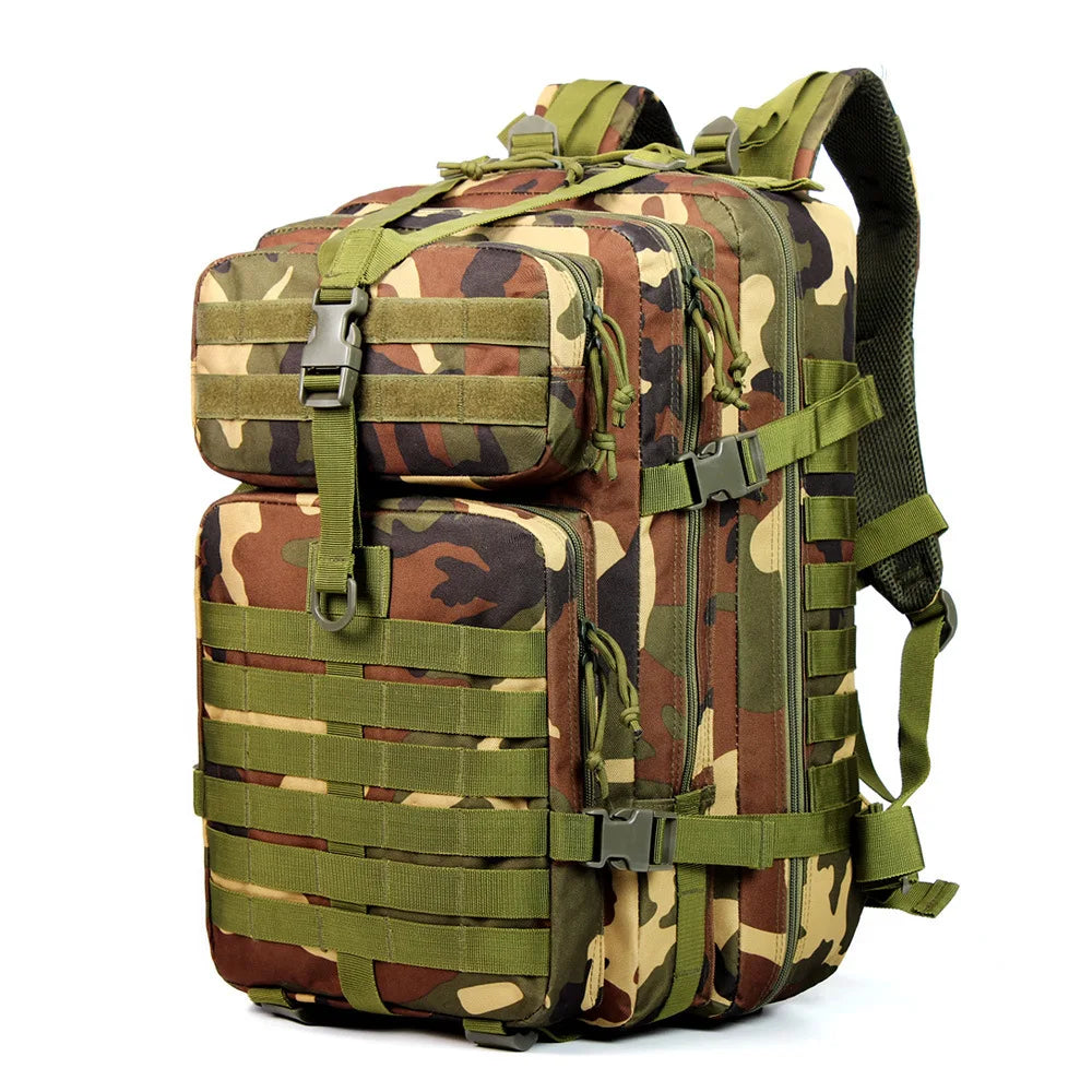 Tactical Hiking Backpack mochila táctica - Large Capacity Waterproof Camouflage,Outdoor Camping Bag for Mountain Climbing Sports