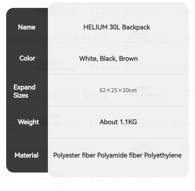 Naturehike Outdoor Backpack 30+5L Waterproof Super Light Hiking Camping Climbing Bag Ultralight Sports Shoulder Bag Breathable