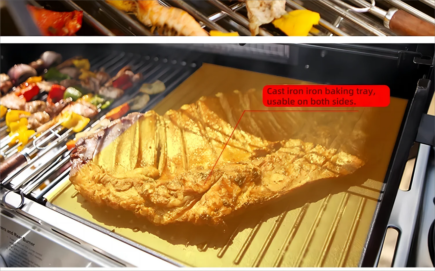 2025 Newest 304 Stainless Steel Built-in Courtyard Grill Gas Charcoal Dual Fuel Smoker BBQ Grill