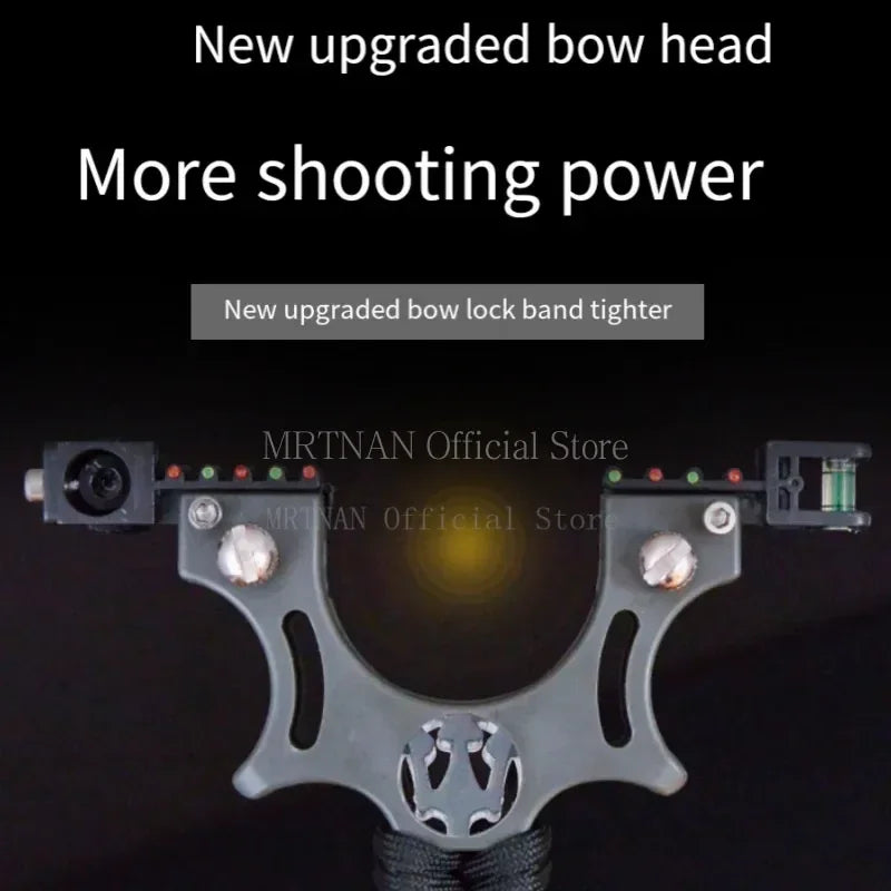 High-power Hunting Laser Resin Slingshot with Rubber Band Outdoor Sports Hunting Shooting Catapult