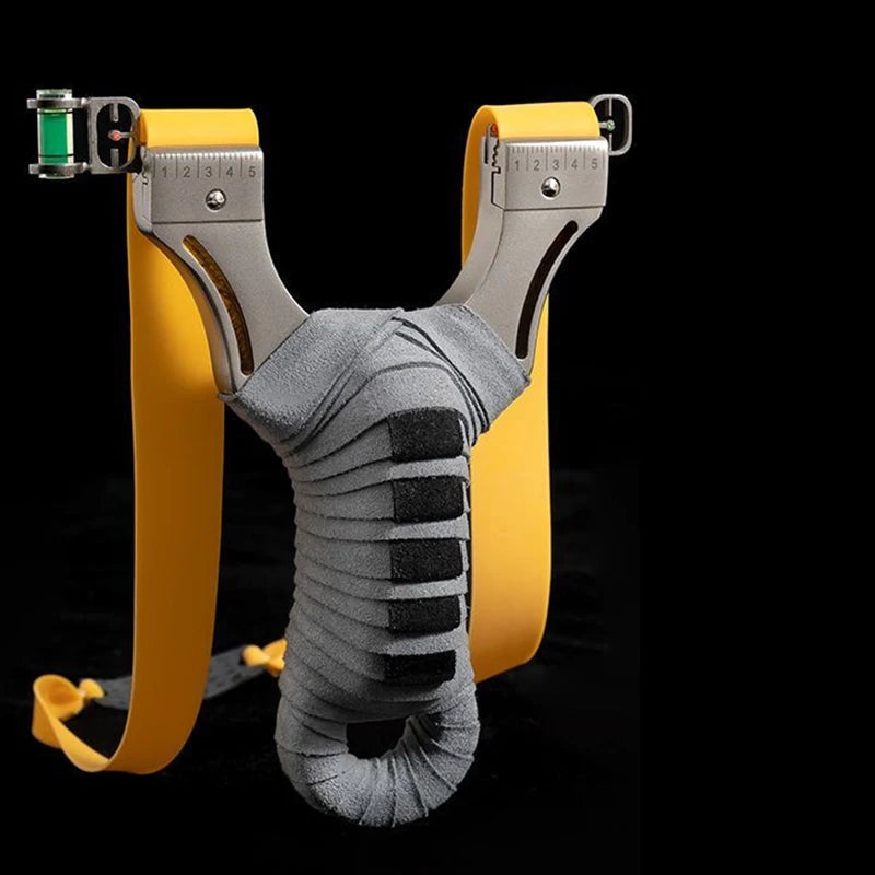 High Precision Shooting Sling Shot Stainless Steel Slingshot Powerful Sling Outdoor Flat Rubber Band Catapult Sports Accessories