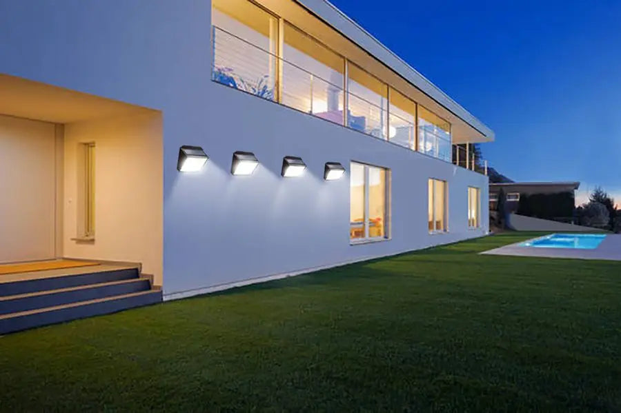 Solar Lights Outdoor 158 LED Solar Wall Lamp Waterproof Wireless Motion Sensor Security 3 Modes Garden Fence Yard Deck Garage