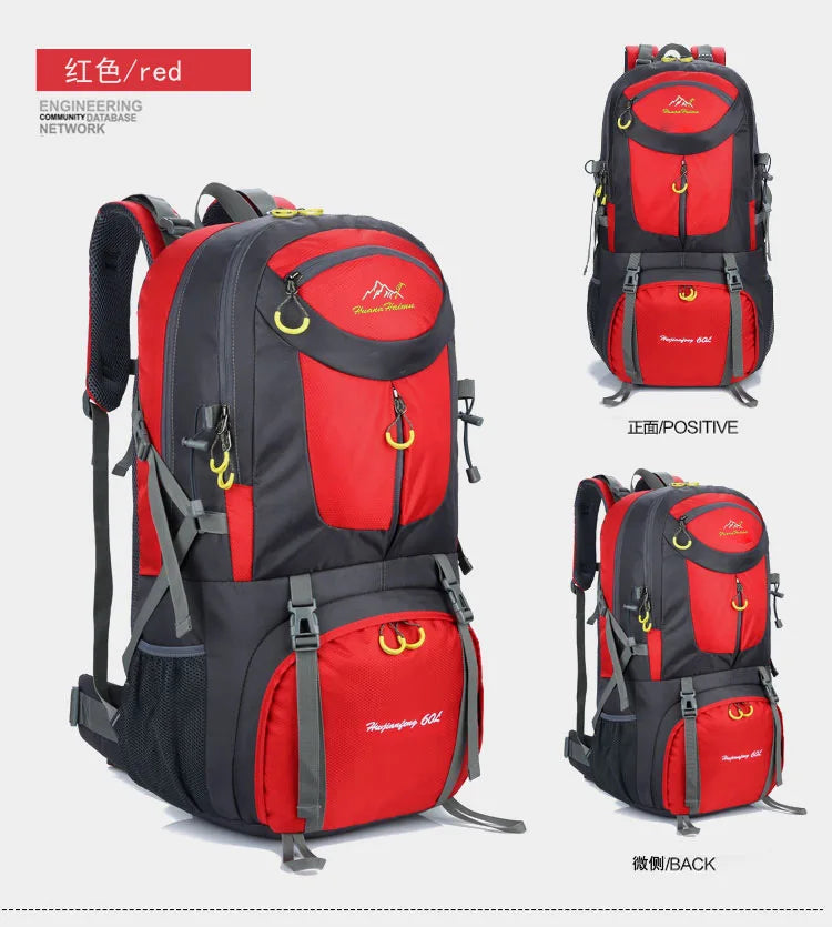 50l/60l-Large Capacity Mountaineering Bag,Large Load-Bearing Hiking Multi-Functional Outdoor Sports Tear Resistance Backpack