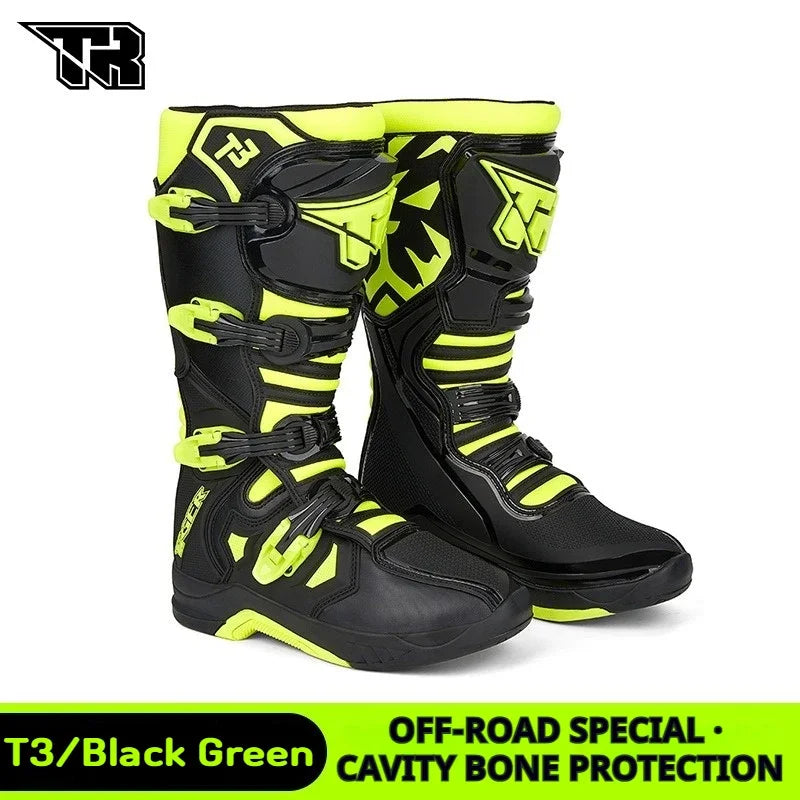 Motocross Enduro Professional Racing Boots Motorcycle Off-road Bottas Motorboat Shoes ATV MTB Motorcycle Long Racing Boots