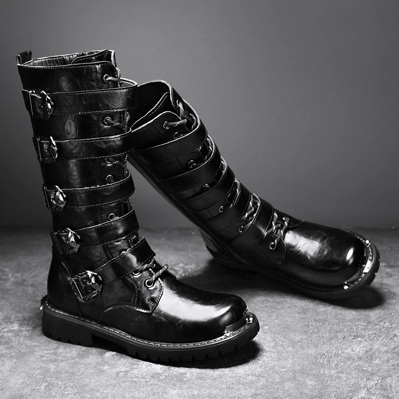 Motorcycle Boots New Men's Outdoor Fashion High Top Shoes For Men Women High Quality Comfort Anti-collision Protective Boot 2025