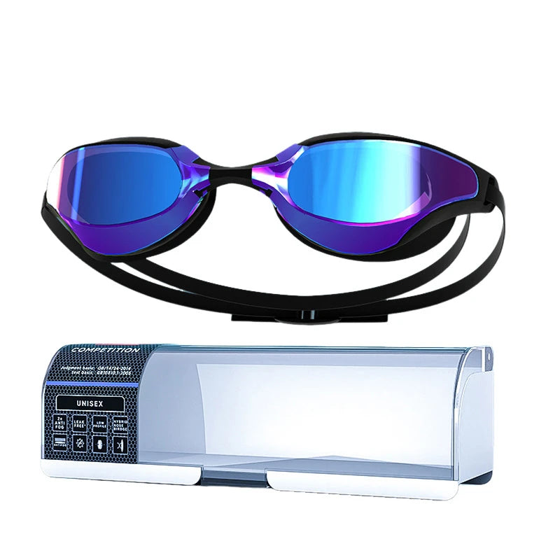 Electroplated Swimming Goggles For Women Men Waterproof Anti Fog Anti UV Diving Glasses Swimming Training Accessories