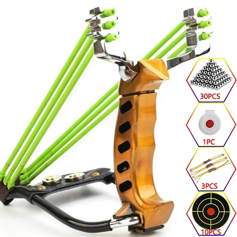 Metal Powerful Slingsshot Professional Slingshot  Hunting Outdoor Shooting Package Hunting Acessories Manual tools