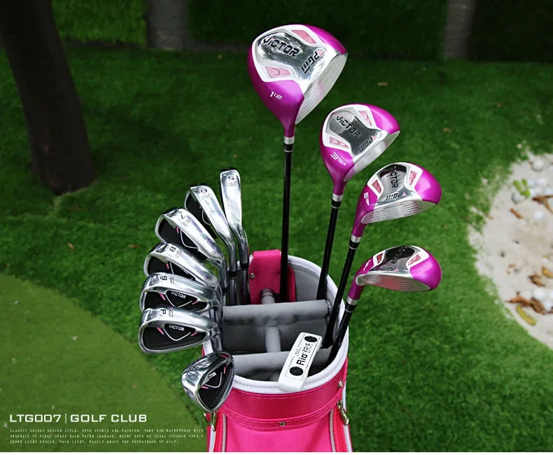 PGM Golf Clubs Golf Club Set Ladies Beginner Complete Set 12 Pcs/9 Pcs/4 Pcs,carbon Rod/steel Pole LTG007