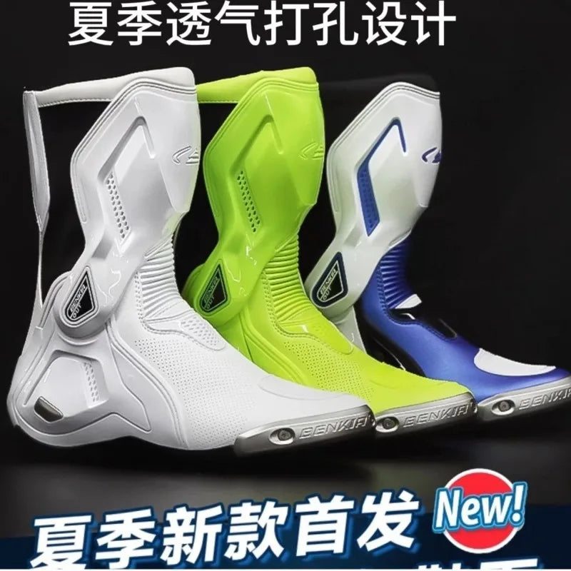 Motorcycle Riding Boots Motorcycle Rally Off-road Racing Shoes Warm and Anti Fall Riding Shoes Motorcycle Travel Supplies