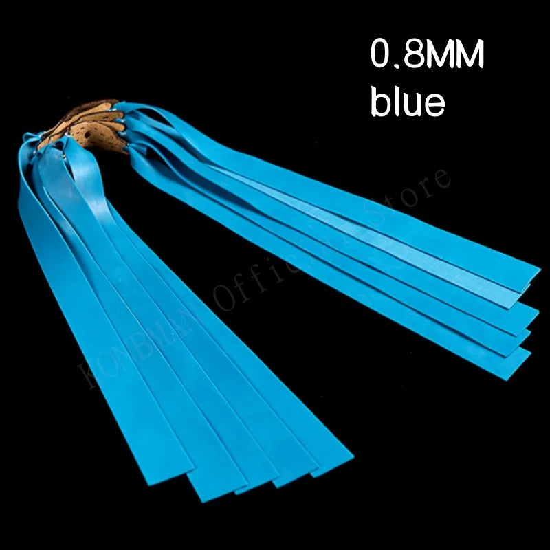 5pcs Hunting Strong Flat Rubber Band Latex Thickened Slingshot 1.0-2.0mm High Elasticity Outdoor Catapult Shooting Accessories