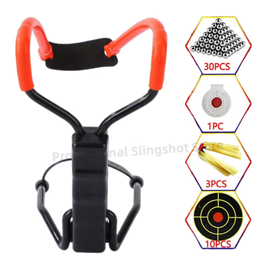 Outdoor Shooting Slingshot Professional Tactical Pocket Hunting Slingshot Target Catapult Foldable Shooting Equipment