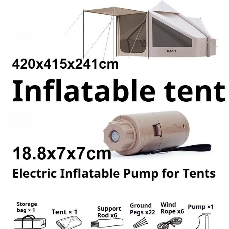 Convenient Storage Inflatable Tent Portable Foldable Outdoor Courtyard Tent Multifunctional Desert Travel Camping Supplies