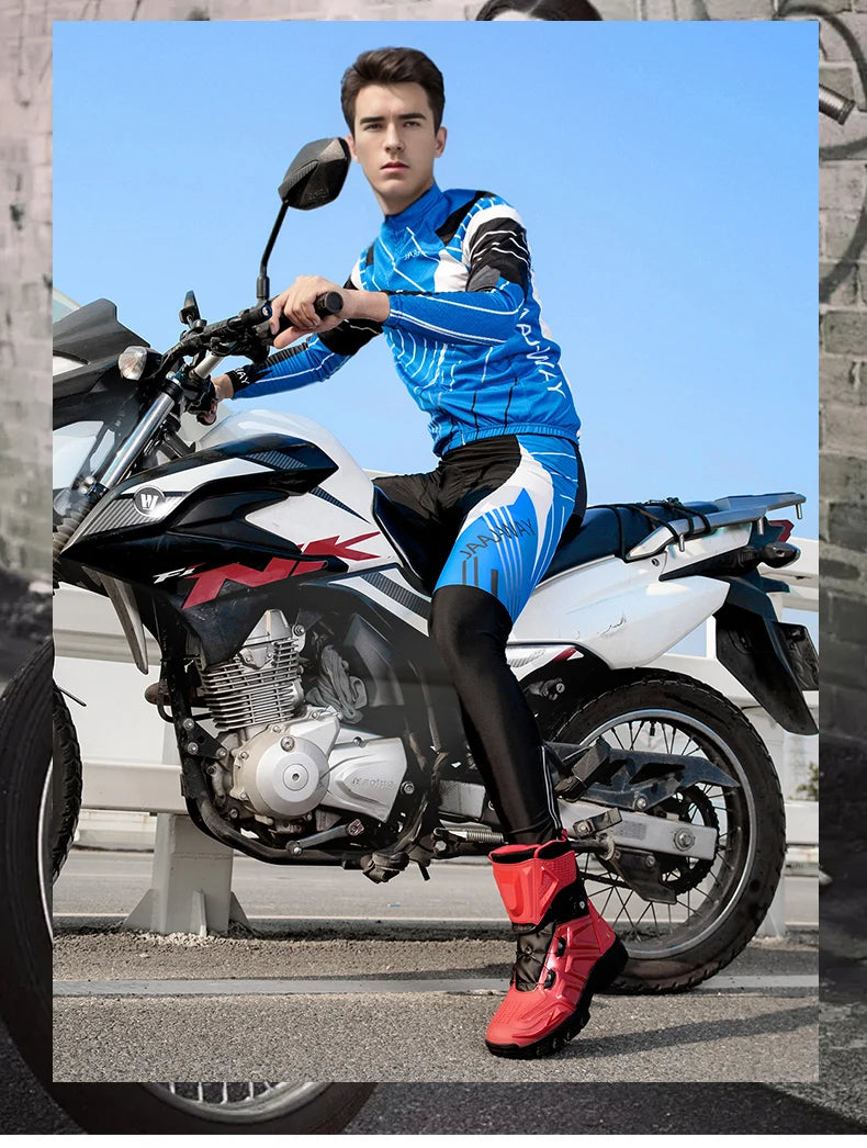 New Motorbike Boots Anti-slip Waterproof  Motorcycle Boots Wear-resistant Biker Protection Equipment Anti-fall Motocross Boot