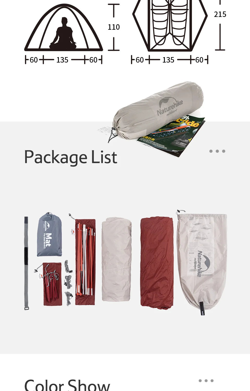 Naturehike New Star River Camping Tent Ultralight 2 Person Double Layer 20D Nylon Silicone Tent windproof Lightweight Tents