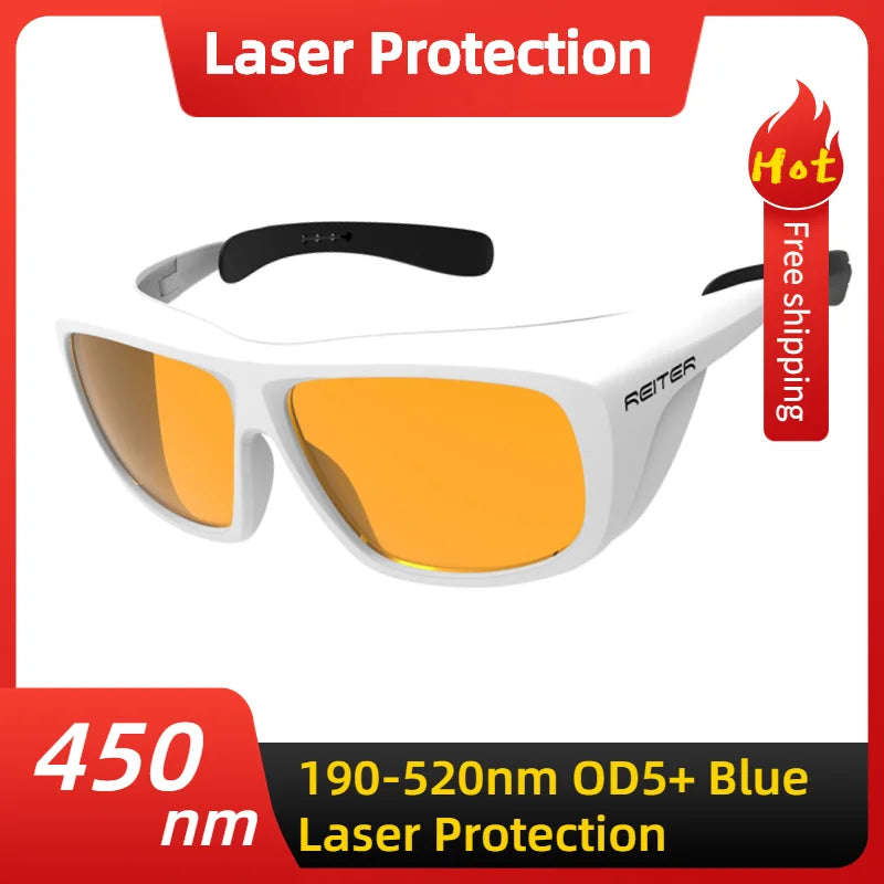 UV Laser Radiation Marking Safety Glasses Protection 450nm Laser wood Engraving Blue light filter Goggles Anti-headlights Glare