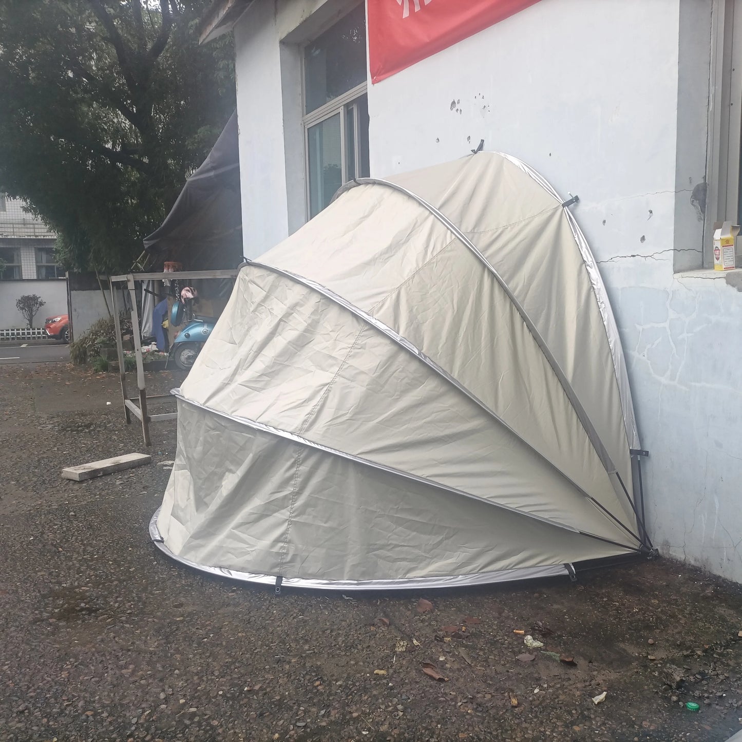 Motorcycle Hanging Garage Tent, Speedway Shelters, Garage Tent, Storage Tent, CZX-507, Portable Outdoor Hanging Garage Tent