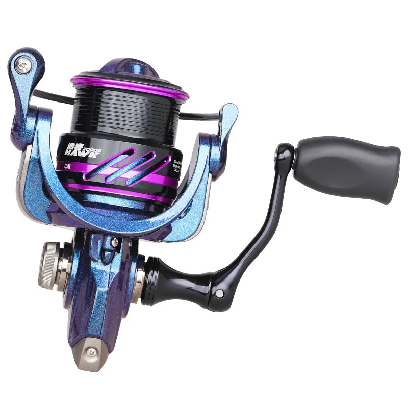 TSURINOYA Spinning Fishing Reel HAWK 2000S 2500S 3000S Shallow Spool Long Casting Wheel 5.2:1 7kg Max Power Pike Profession Reel