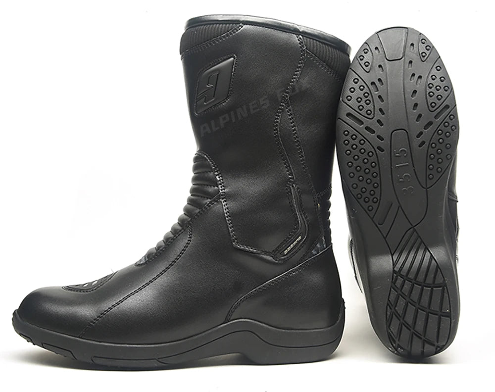 Long Motorcycle Riding Boots Waterproof Cowhide Shoes Motorcycle Leather Shoes Professional Boots Racing Bottes Motocross Boots